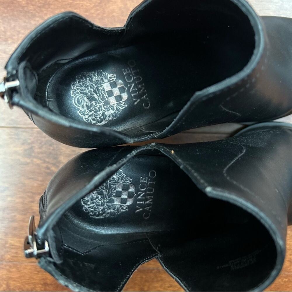 Vince Camuto Doralli Women's Vegan Black Pointed Toe Western Ankle Boots Size 7 - Picture 16 of 16